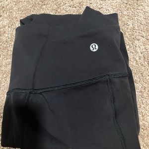 Lululemon black mesh leggings size 4 “25